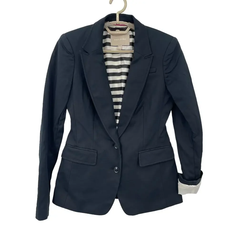 Banana Republic Womens Blazer Jacket Navy Size 0